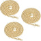 Supkiir Purse Chain Strap, 3Pcs Luxury Fashion 47 Inche Replacement Flat Metal Chain with Buckles Set for DIY Shoulder Cross Body Bag Handbag Purs...