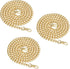 Supkiir Purse Chain Strap, 3Pcs Luxury Fashion 47 Inche Replacement Flat Metal Chain with Buckles Set for DIY Shoulder Cross Body Bag Handbag Purs...