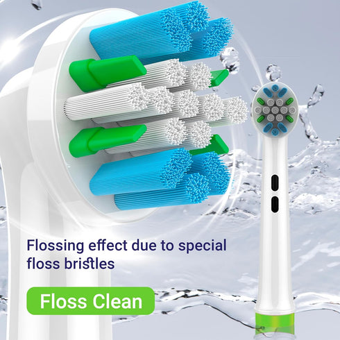 Replacement Heads for Oral B Braun Variety Pack of 16 PCS Floss Cross Sensitive Soft Precise Electric Toothbrush Heads Tooth Brush Head Refill Com...