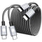 240W Type C to Type C Fast Charging Cable (LEO, 2pack-6.6+6.6ft)- USB C Cable for iPhone, MacBook Pro, iPad Pro, Samsung - C to C Cable for Quick ...