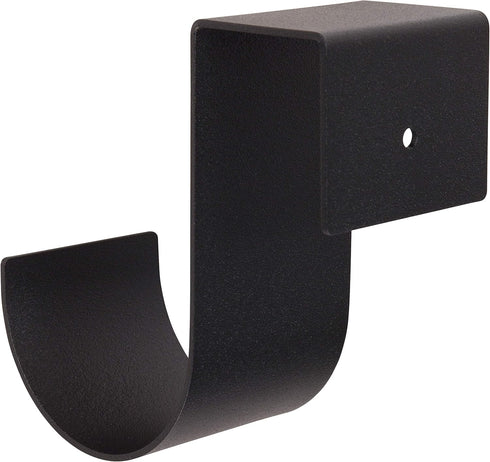 Aluminum Slip-on Fence Hooks, Fits 1-1/4 Inch to 1-5/8 Inch Thick Fences, 6" Long, Black...