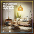 Dimmable E26 Warm LED Light Bulb, 6W RGBW Color 500LM with 16 Color Changing Modes for Christmas, Party etc with Remote Control 2 Pack...