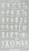 Aleks Melnyk No.412 Metal Stencil, Viking Bind Runes Generator, Bindrune, Ancient Alphabet, Sigil Magic Alphabet Stencil 1 PC, Letter Template for...