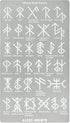 Aleks Melnyk No.412 Metal Stencil, Viking Bind Runes Generator, Bindrune, Ancient Alphabet, Sigil Magic Alphabet Stencil 1 PC, Letter Template for...