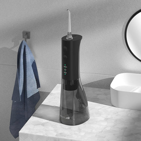 Water Flossers for Teeth, 300ML Cordless Water Flosser, Mornwell 3s Pressure Crescendo Oral Irrigator, Professional Rechargeable Portable Water Fl...