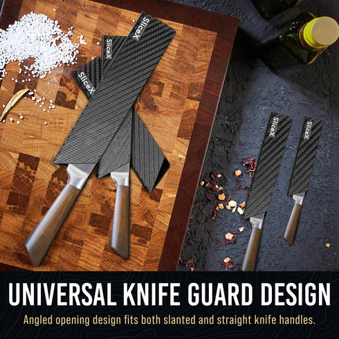 Knife Sheaths for Kitchen Knives 8"-12" Universal Knife Edge Guards Set | Knife Cover with Extra Strength | BPA-Free Knife Guards | Non-toxic and ...