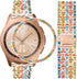 Dsytom Compatible with Samsung Galaxy Watch 42mm Band Women+ Bezel, 20mm Jewelry Watchband & Bezel Ring Cover Diamond Strap Bracelet for Galaxy Wa...