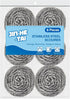 6 Pack Stainless Steel Scrubber, Steel Wool Srubber for Scouring Stubborn Messes from Pots and Pans, Stoves,Broiler Racks,Grills and More...