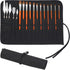 ECHSRT Paint Brush Holder Roll Up Paint Brush Case Storage for Artist Acrylic Oil Watercolor, Paint Brush Holders and Organizers 30 Slots?Black...