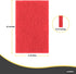 Scouring Pad Non-Scratching Scrubber Non-Scratch Cleaning Scrub Pads Heavy Duty Scouring Pad Reusable Kitchen Scrubbing Pad Pack of 3 Red, by Supe...