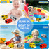 Bath Toys - Car Bath Toys Mold Free Bath Toys for Infants Toddlers,No Hole Bath Toys for Baby Toddlers,Bathtub Tub Water Pool Shower Toys for 1-6 ...