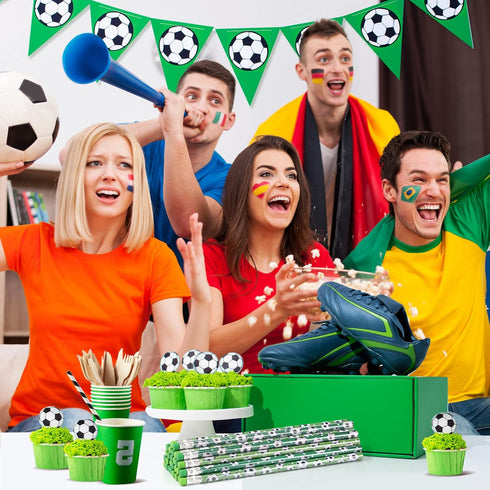 36 Pieces Soccer Pencils Soccer Party Favors Unsharpened Soccer Printed Wooden Pencils with Eraser Sports Themed Fun Drawing Pencils for Soccer Bi...
