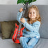 6-pack inflatable guitar balloon, inflatable guitar toddler toys | toy guitar | novelty inflatable rock star guitar | waterproof multi-color party...