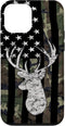 Deer Hunting Camouflage American Flag Whitetail Buck USA Case for iPhone 12 mini...