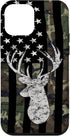 Deer Hunting Camouflage American Flag Whitetail Buck USA Case for iPhone 12 mini...