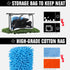 Bike Cleaning Kit (6 Pcs) with 1 Storage Bag, 5 Brushes for Tires, Chain, Sprockets, Cranks, Hubs, and Spokes, 1 Cleaning Mitt for Frame, Saddle, ...
