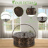 Portable Iron Mosquito Coil Holder with Handle Round Heat-Resistant Incense Holder (Bronze)...