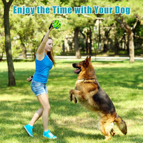 Wobble Giggle Ball for Dogs, Wiggle Ball Dog Toy, Interactive Dog Toys for Small/Medium/Large Dogs, Fun Giggle Sounds When Rolled or Shaken Perfec...