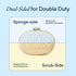 BLUELAND Scrub Sponge - 3 Pack of Dual-Sided Loofah Dish Sponges - Plastic-Free, Plant-Based Kitchen Sponge, Scrubbing Power without Scratching...