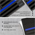 Embossed 3D Metal Thin Blue Line All Black American Flag Emblem Decal Stickers (1 Pair), Matte Black 5" x 3" Patriotic USA US Flag Decals for Car,...