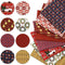 Christmas Fabric Squares Quilting Fabric Patchwork, 50 x 50 cm/ 19.68 x 19.68 Inches Bell Snowflake Snowman Precut Fabric for Sewing DIY Quilting ...