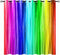 ANHOPE Rainbow Striped Curtains - Girls Colorful Vibrant Vertical Stripes Print Pattern Waterproof Grommet Window Drapes for Bedroom Kitchen Bathr...