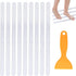 Supkiir Bathtub Non Slip Stickers, 24 PCS Anti Slip Adhesive Shower Treads with Scraper for Bath, Tub, Shower, Pool, Stairs, Ladders, Kitchen, 15’...