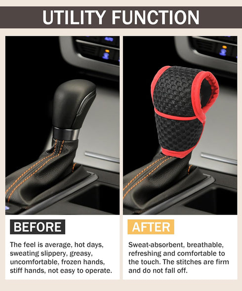 Universal Gear Shift Cover,Shift Knob Cover,Interior Car Accessories Car Gear Shift Cover,Automotive Manual Stick Shifting Handle Gear Shift Knob ...