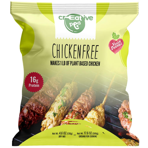 Vegan meatless food with beef, chicken and fish flavors - Plant based meat ground for cooking vegetarian meals (Chicken free)...