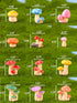 Fairy Garden Accessories Miniature Figurine Decoration for Mini Garden Micro Landscape Terrarium- 12 pcs Mushroom Mixed (12, Mushroom Mixed) (12, ...