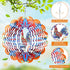 Rooster Metal Wind Spinners, Hanging Wind Spinners Outdoor,Stainless Steel Waterproof Wind Spinner, 12 Inch 3D Garden Art Decoration for Christmas...
