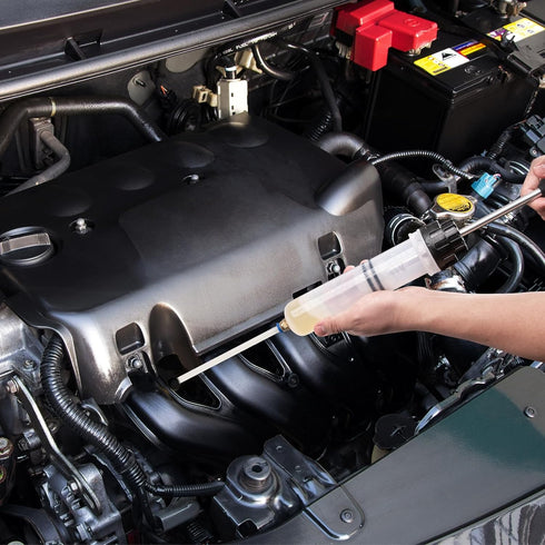 200CC Fluid Extractor Pump, Oil Change Syringe with Hose, Manual Fluid Extractor/Fill Pump for Car Fluid Transfer...