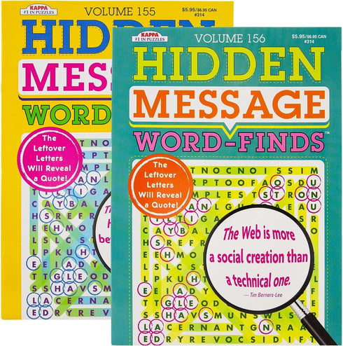 Hidden Message Word-Finds Set of 2, Volumes may vary (See Seller Comments for Volumes) by Kappa...