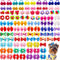 100pcs Dog Hair Bows, Bulk Cute Puppy Pet Small Dog Hair Bows with Rubber Bands, Mix Handmade Flower Puff Ball Rhinestone Pearls Dog Bows, Yorkie ...