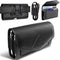 Leather Dual Phone Holster with Belt Loop for 2 Phones Horizontal Two Phone Belt Holder for Men Carrying Phone Pouches Black for iPhone 14, 13?12?...
