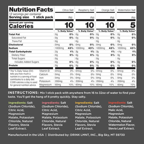 Drink LMNT Zero Sugar Electrolytes - Variety Pack | Drink Mix | 12-Count...
