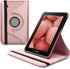 kwmobile Rotating Case Compatible with Samsung Galaxy Tab 2 7.0 P3110 / P3100 - Case PU Leather Tablet Cover with Stand - Rose Gold...