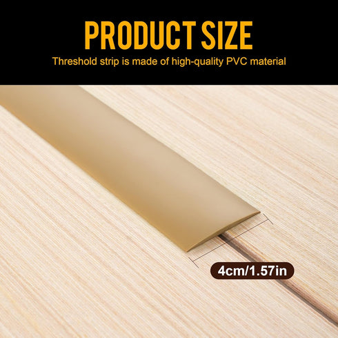 Floor Transition Strip Floor Cover Strips Self Adhesive Flooring Transitions Laminate Floor Strip Vinyl Floor Flat Divider Strip for for Joining F...
