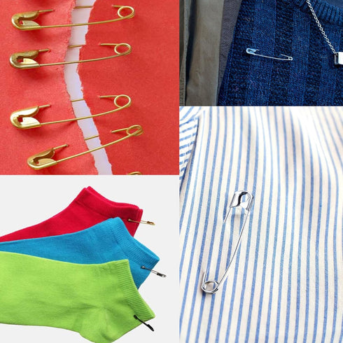 Safety Pins, 100PCS-2.1Inch Small Safety Pins, Rust-Resistant Nickel Plated Steel, Sharp Edge Safety Pin for Clothes, Sewing, Arts & Craft, Small ...