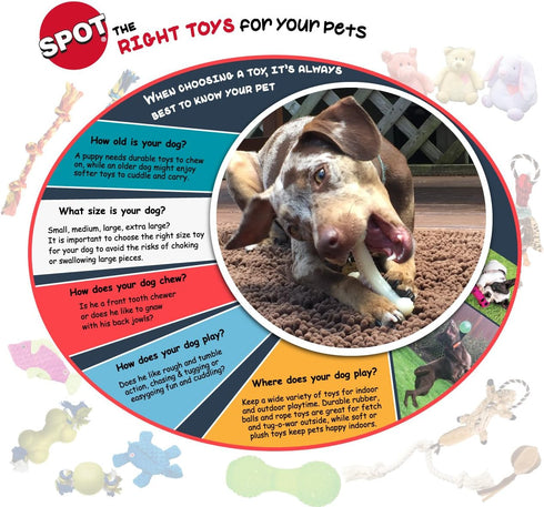 SPOT Skinneeez | Stuffless Dog Toy with Squeaker for All Dogs | Tug-of-War Toy for Small and Large Breeds | 23" | Fox Design | by Ethical Pet...