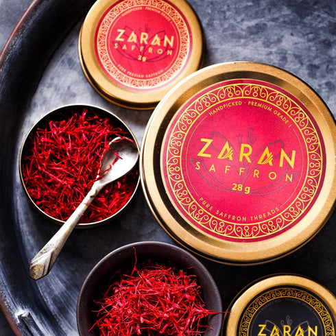 Zaran Saffron, Superior Saffron Threads (Super Negin) Premium grade Saffron Spice for Paella, Risotto, Tea's, and all Culinary Uses (2 Grams)...
