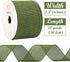 HUIHUANG Sage Burlap Ribbon Wired Solid Wired Edge Ribbon 2.5 inch Jute Ribbon Sage Green for Wreaths, Big Bows, Crafts, Decorations -10 Yards (30...