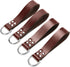 Leather Tool Belt Suspender Loops Heavy Duty Strap Connectors Accessories (Attachment 4-Piece Set) (brown)...