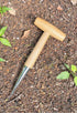 Hand Dibber Stainless Steel Sow Dibbler with Wooden Handle Garden Hole Punch Dibbler Tool for Planting Flowers Tulips, Transplanting Plants,Transp...
