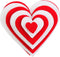 Playfully Ever After 1 to 6 inch Multi-Size Color Pack 24pc Felt Hearts (Red/White)...