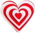 Playfully Ever After 1 to 6 inch Multi-Size Color Pack 24pc Felt Hearts (Red/White)...