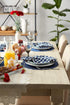 DII PVC Tabletop Collection Woven Indoor/Outdoor, Round Placemat Set, 13.75", Nautical Blue, 6 Piece...