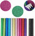 14pcs Shiny Superfine Faux Lather Sheets, PU Glitter Leather Fabric Sheet for DIY Earrings Crafts Hair Bows Christmas Decoration and Jewelry Makin...