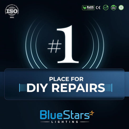 BlueStars 12-PACK B10 E12 LED Bulbs DIMMABLE 4W 2700K Warm White Light, 40W Equivalent, E12 Candelabra Base B10/B11 Bullet Shape 440 lumens for Ce...