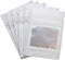 HANSER | Smell Proof Odorless Mylar Resealable Foil Pouch Bags with clear Window | Stand up bottom | Airtight | matte white | 100 Pieces | 3x4 inc...
